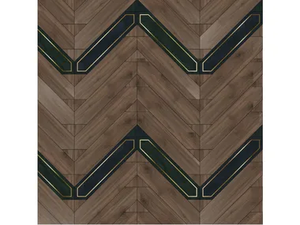 SPECIAL PANEL MATITA INSTALLATION 241 - Inlaid 3 layers wooden parquet _ FOGLIE D'ORO